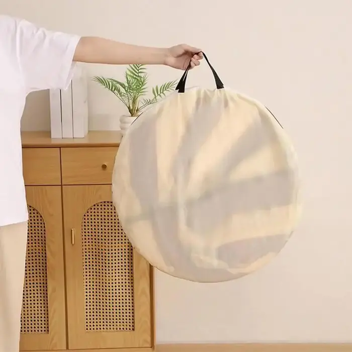Tente de plage instantanée, abri solaire anti-UV, cabane de camping portable pour pique-nique en plein air avec fenêtres et piquets
