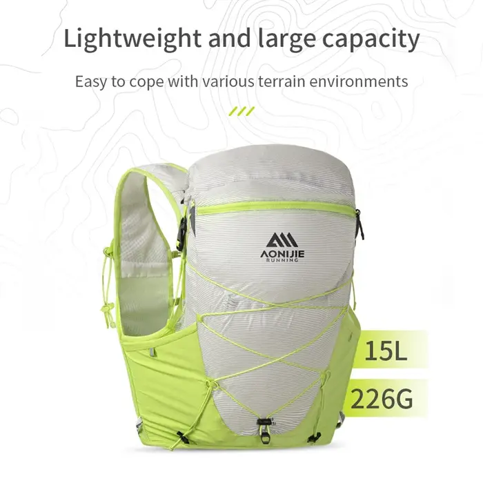AONIJIE Sac à dos de course sur sentier professionnel de grande capacité C9116-15L pour le cyclisme en plein air