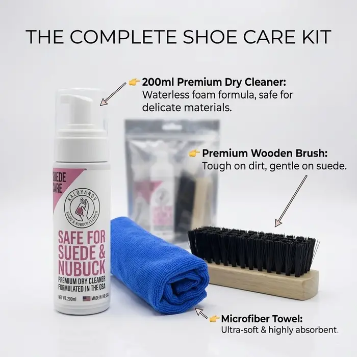 Kit de Nettoyage de Chaussures Premium – Mousse Sans Eau