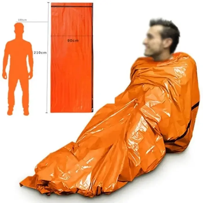 Sac de couchage de survie d'urgence Portable et étanche