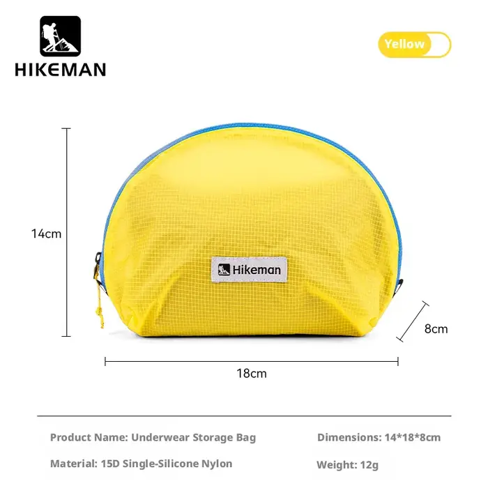 Sac de rangement pour sous-vêtements Hikeman, sac de voyage et d'affaires pour soutien-gorge, sous-v