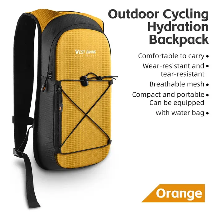 Sac à dos d'hydratation WEST BIKING 10L pour le cyclisme