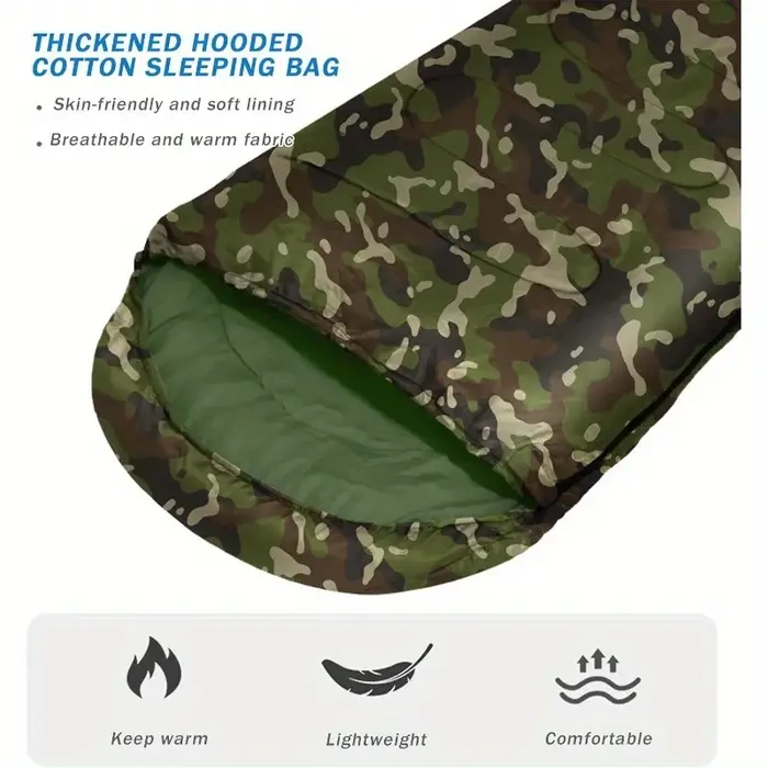 Enveloppe numérique Camouflage sac de couchage Camping en plein air