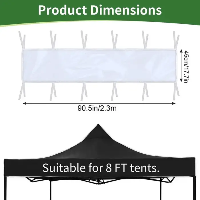Gouttière de pluie pour tente de camping, détachable, transparente, empêche l'accumulation d'eau, pi