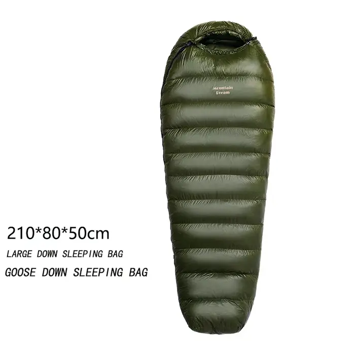 Mountaindream-Grand sac de couchage portable en duvet d'oie pour adultes
