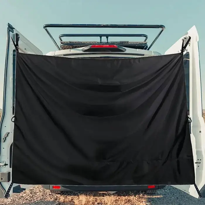 Rideau de porte arrière de camping-car