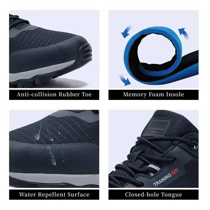 Baasploa-Chaussures de Randonnée Imperméables et Résistantes à l'Usure pour Homme