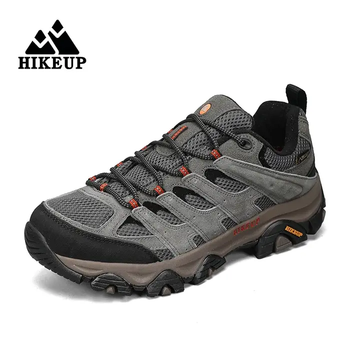 HIKEUP baskets pour hommes chaussures de randonnée en cuir bottes de Trekking femmes Camping chasse