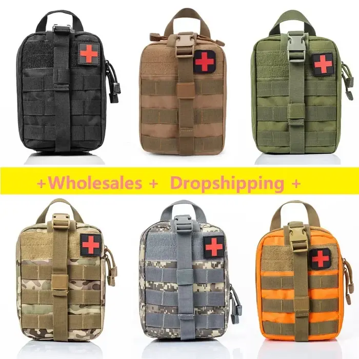 Sac d'extérieur pochette de survie boîte médicale extérieure sac SOS de grande taille sac de premiers secours en plein