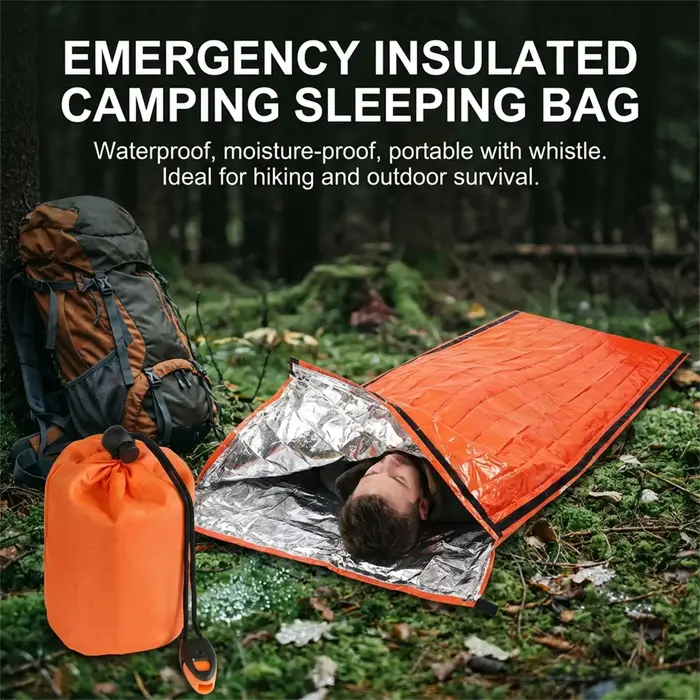 Sac de couchage d'urgence pour le camping en plein air