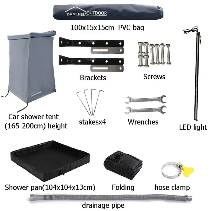 DANCHEL OUTDOOR Tente de douche pour voiture