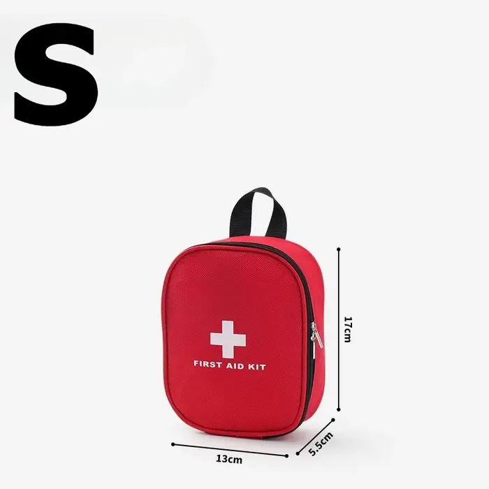 Sac de Rangement Médical d'Urgence Grande Capacité Croix Rouge pour Voiture et Extérieur, Trousse de