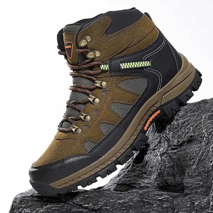 Bottes de randonnée montantes antidérapantes pour hommes