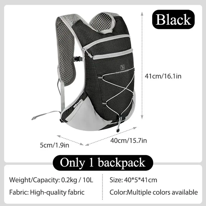 NEWBOLER Sac à dos de camping 10L, sacs imperméables ultralégers portables, sac à dos de randonnée p