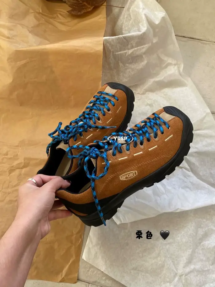Chaussures de Randonnée Rétro pour Femme Printemps 2026 – Tendance Décontractée à Bout Rond, Lacées,