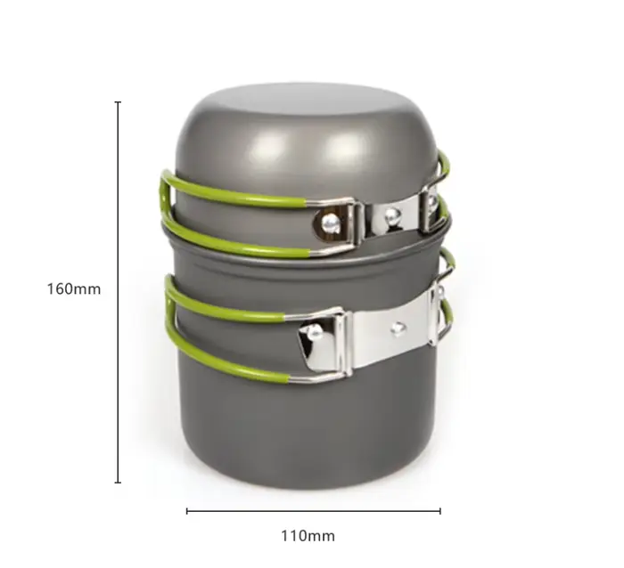 Ensemble de casseroles de camping ultralégères : Kit de cuisine