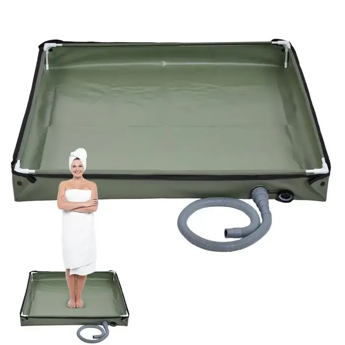 Base de sol de tente de douche pliable