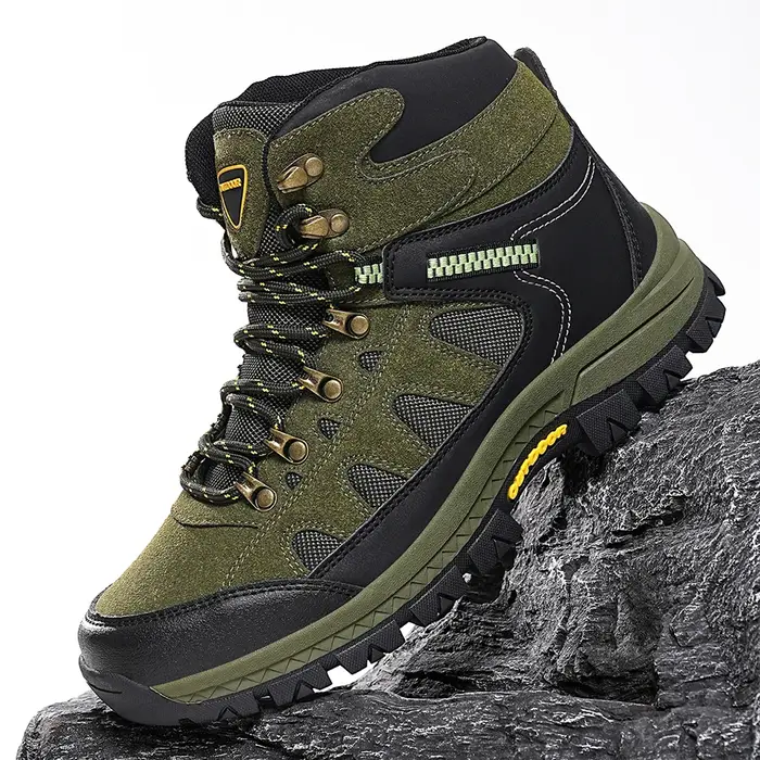 Bottes de randonnée montantes antidérapantes pour hommes