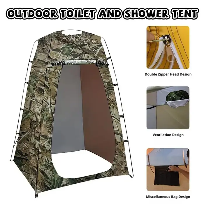 Cabine de change et de douche 6FT pour camping