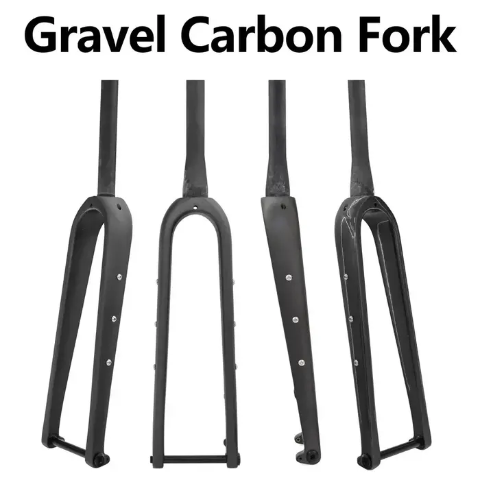 Fourche de vélo de route ultralégère entièrement en carbone pour vélo de Cyclocross, 100mm, gravier