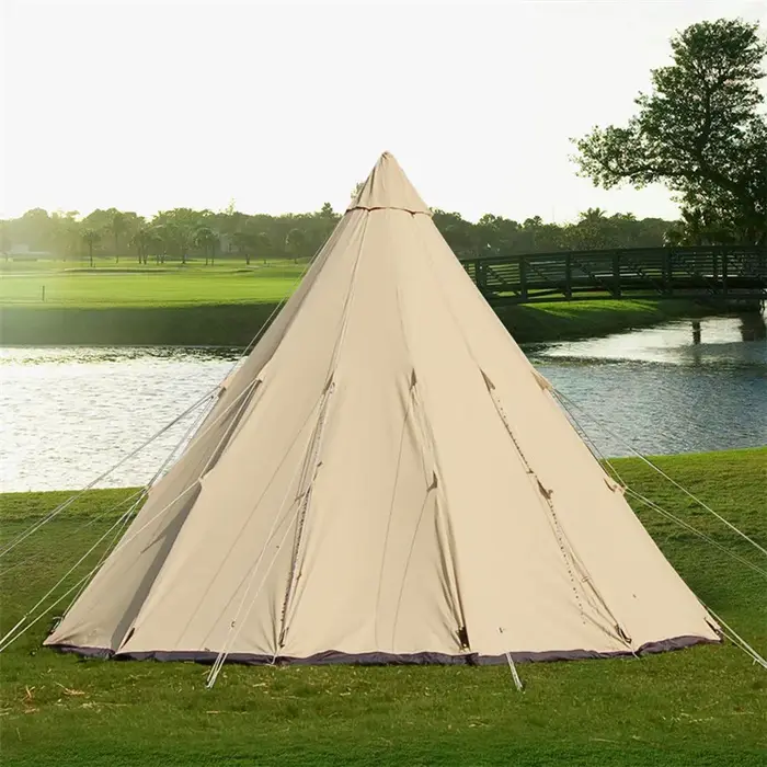 Tente Wigwam de camping pour 5 à 8 personnes, style festival