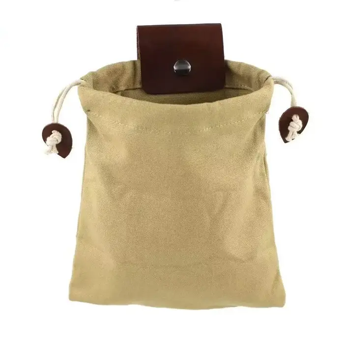Sac de Forage en Toile Bushcraft Pliable en Cuir PU