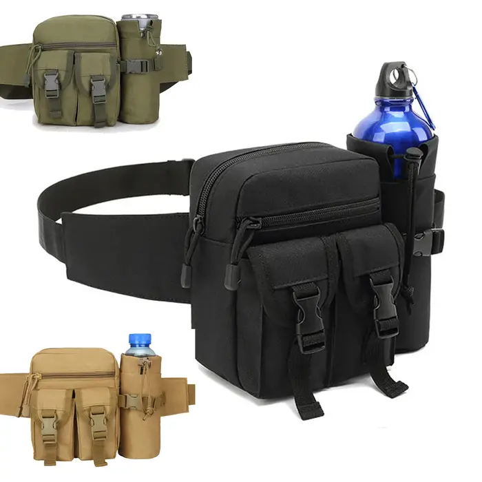 Hommes taille Fanny Pack sacs tactique militaire Camping voyage randonnée bouteille d'eau escalade Sports de plein air