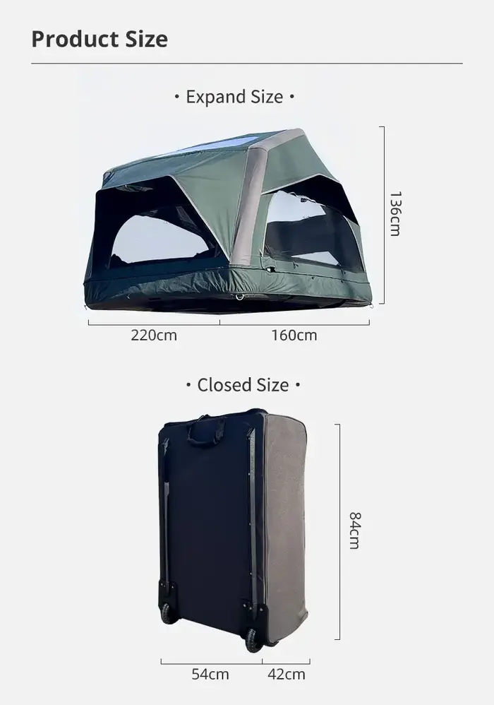 Tente de toit gonflable imperméable