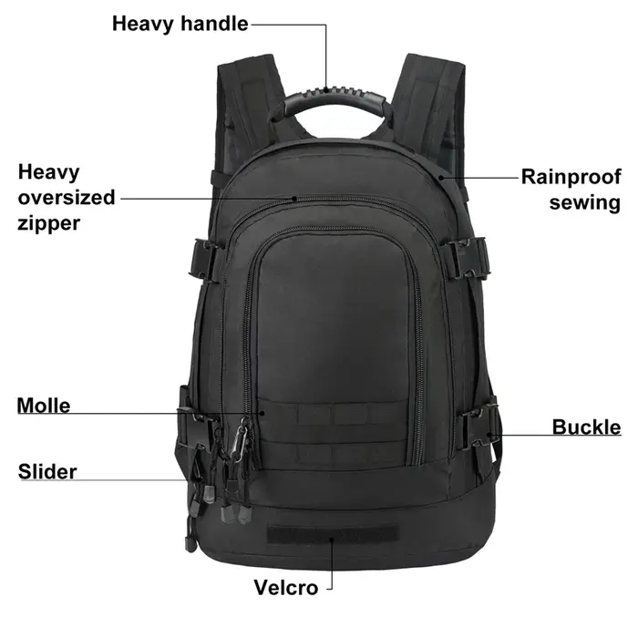LQARMY 60L hommes armée militaire tactique sac à dos 3P Softback en plein air randonnée Camping sac à dos chasse Camping sac de voyage