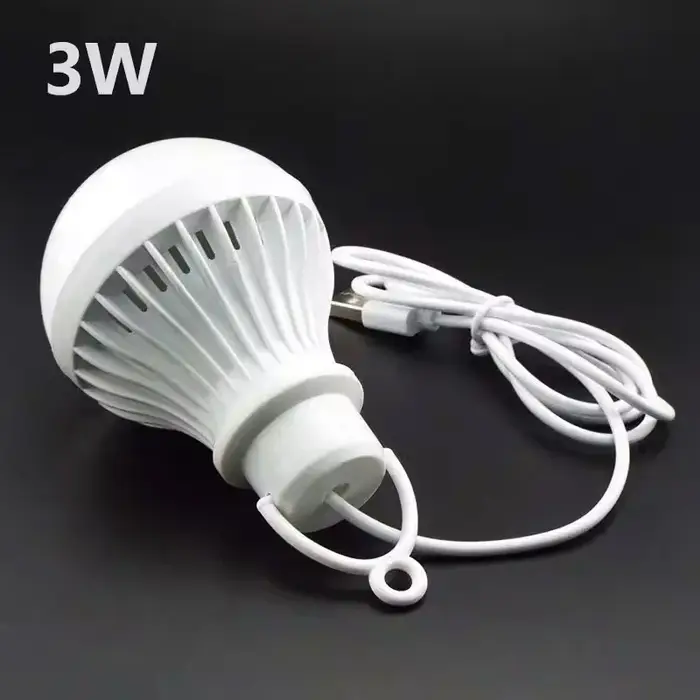 3W 5W 7W USB lampe ampoule Portable Camping lanterne