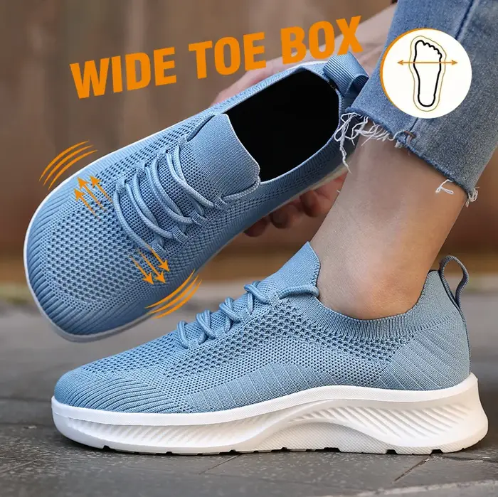 Chaussures pieds nus à semelle épaisse pour pieds larges