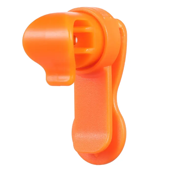 Clip de fixation pour poche à eau orange avec boucle de verrouillage automatique