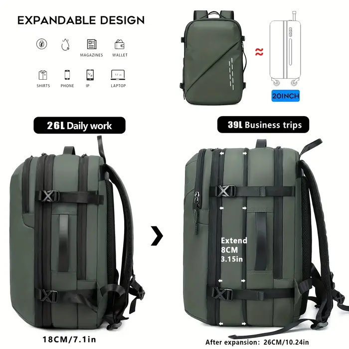 Sac à dos de compression sous vide de grande capacité