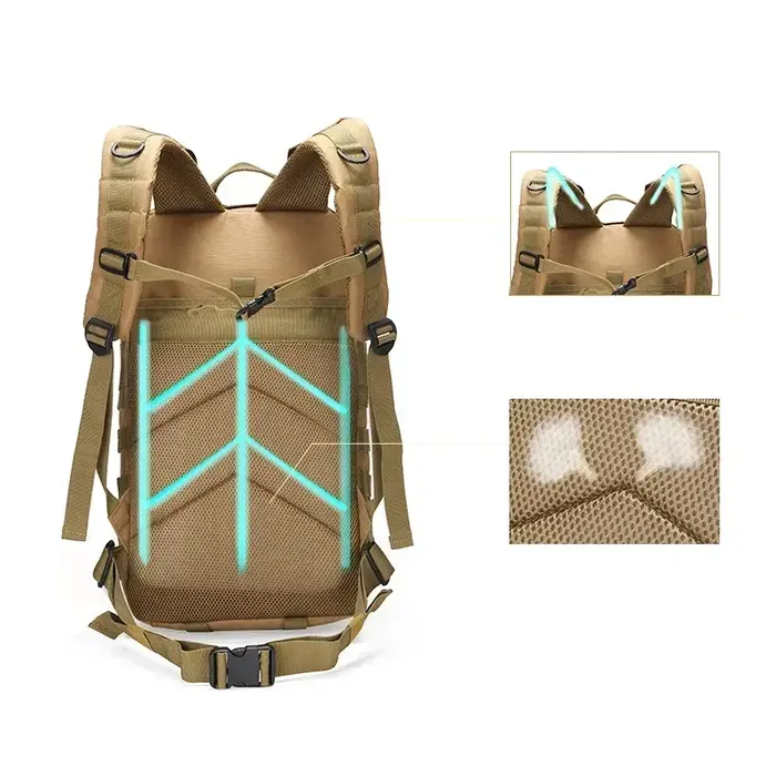 35L hommes femmes survie sac à dos en plein air Trekking Sport voyage sacs à dos Camping randonnée pêche