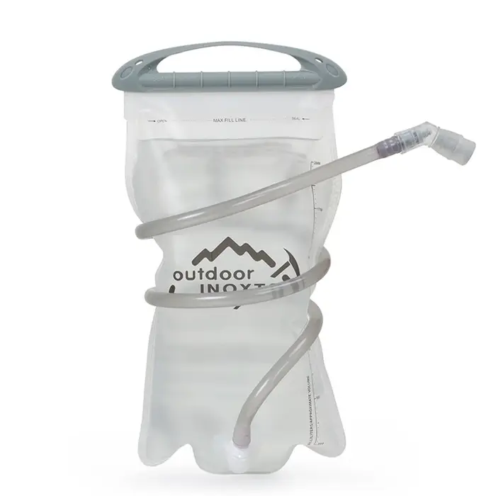 Nouveau 2L Sport vessie vélo hydratation sac à eau Portable paille sac à eau pliable cyclisme randon