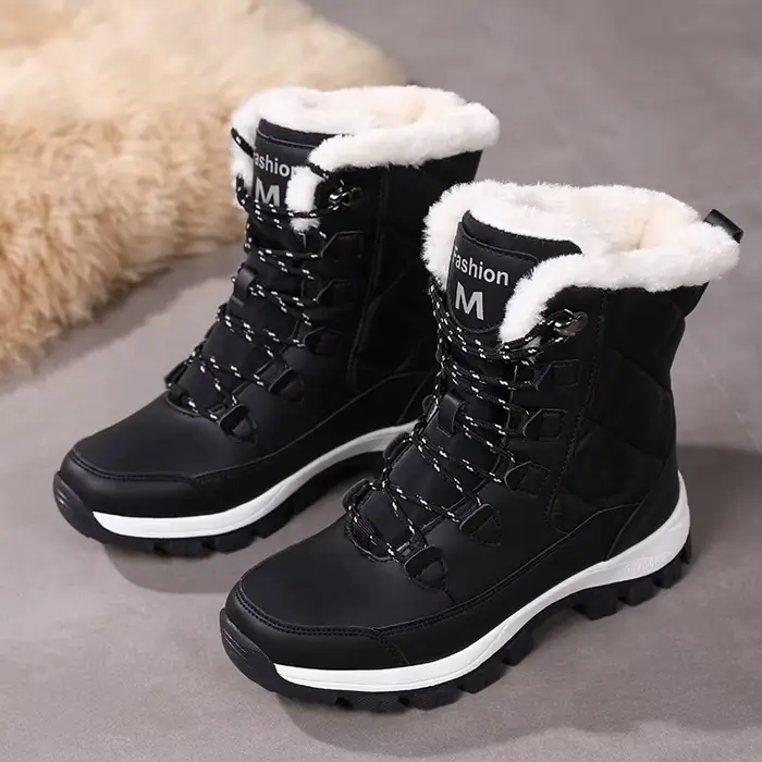 Nouvelles bottes d'hiver pour femmes, bottes de neige hautes, imperméables, bottes de cheville pour