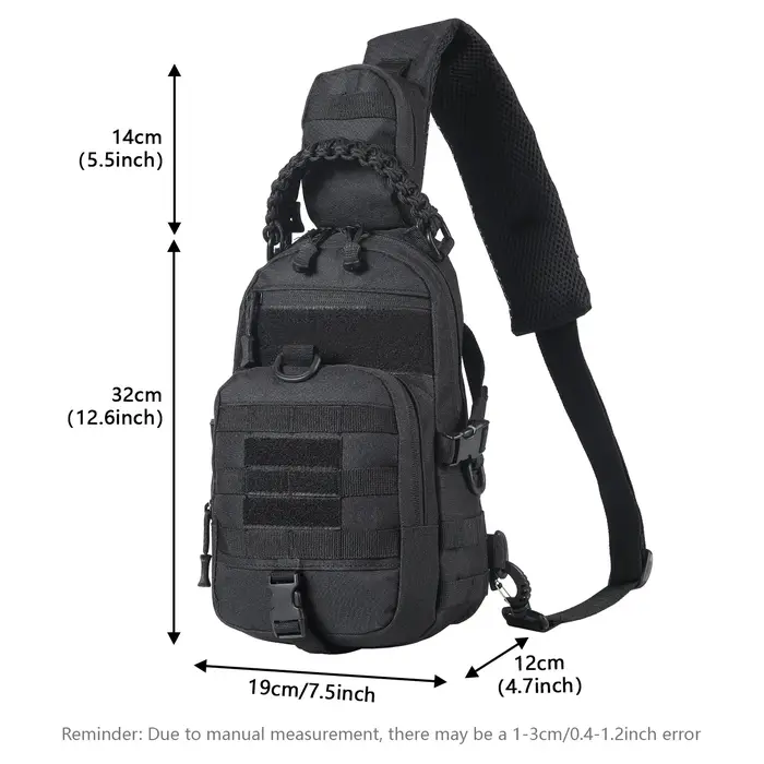 Sac de poitrine de Camping sac à dos tactique pour hommes sport épaule randonnée en plein air escalade cyclisme pêche MOLLE Sling EDC Fanny Pack