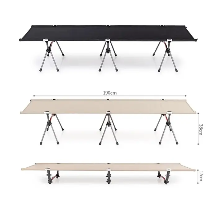 Lit de camping pliable