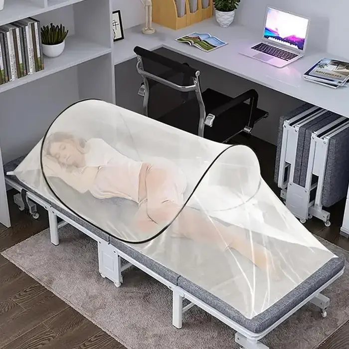 Moustiquaire de lit pliable portable |   Filet anti-insectes pour le camping en plein air, les voyages et les pique-niques |   Installation gratuite