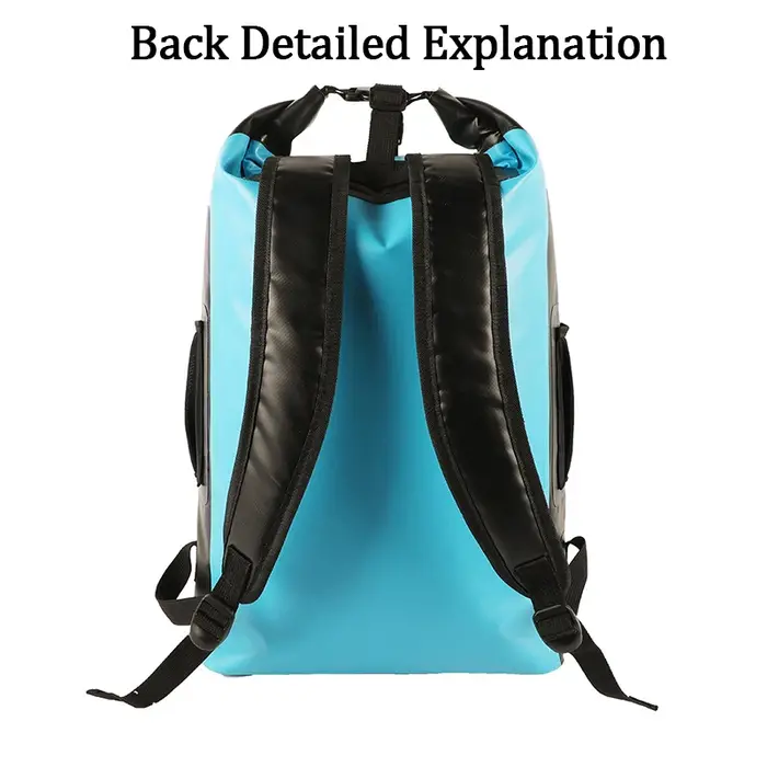 Sac à dos étanche 30L pour activités de plein air-sac de sport de séparation sèche et humide avec bandes réfléchissantes