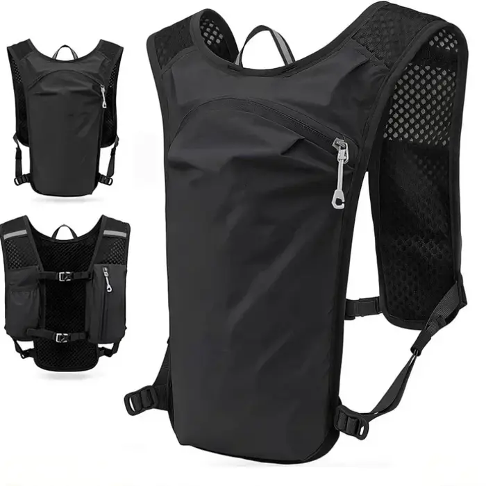 Gilet d'hydratation de course 5L, sac à dos léger, sac de Jogging, sac de vessie d'eau de 1,5 l, sac