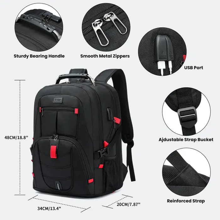 Sac à dos de grande capacité 30L pour hommes