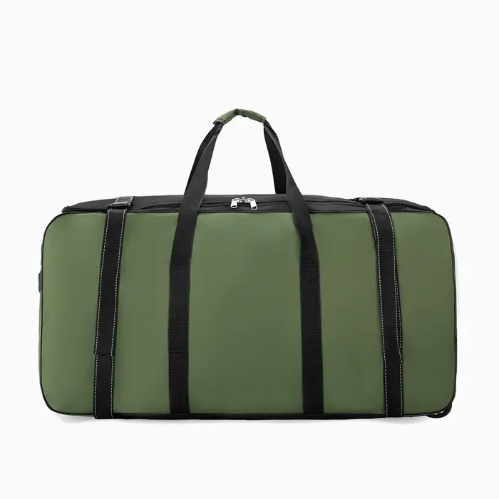 Boîte de rangement pour équipement de camping et de pique-nique en plein air, boîte de rangement pour fournitures de tente avec roues, sac de voyage surdimensionné de grande capacité