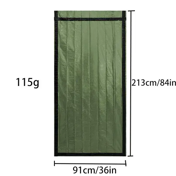 Couverture de survie thermique d'urgence, couverture isolante légère et portable pour l'extérieur, d