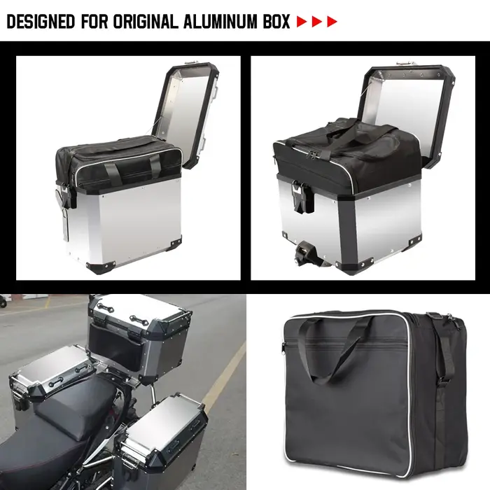 Sacs à bagages pour moto BMW R1200GS Adv, sacs intérieurs noirs, valises pour moto R1250 GS Adventure