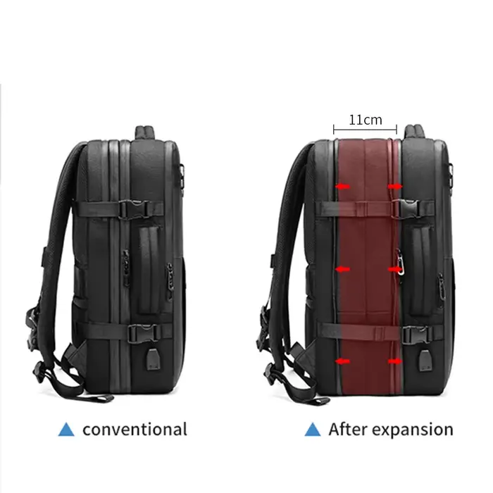 Voyage hommes sac à dos pour ordinateur portable étendu compression sous vide randonnée sac à dos US