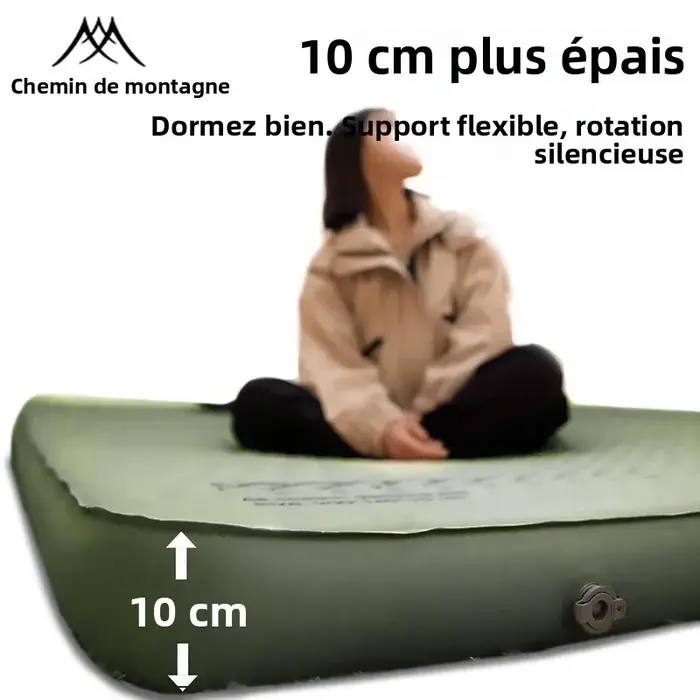 Matelas gonflable Mountainhiker édition améliorée 10 cm de hauteur
