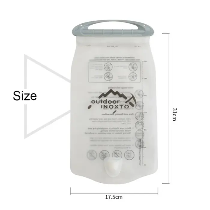 Nouveau 2L Sport vessie vélo hydratation sac à eau Portable paille sac à eau pliable cyclisme randonnée sac à dos petit