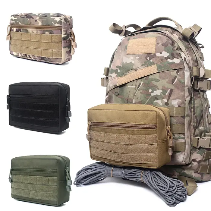 Pochette EDC Molle pour Sports de Plein Air, Organisateur de Poche D3, Accessoires pour Gilet MK3, Sac à Outils Multi-Usages, Sac EDC