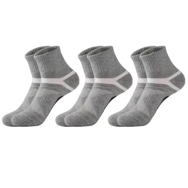 3 paires de chaussettes pour hommes randonnée noir sport basket-ball chaussettes décontracté doux co